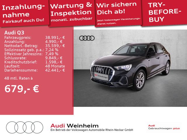 Audi Q3 35 TFSI S line Stronic Gar 2028 AHK VC Kamera