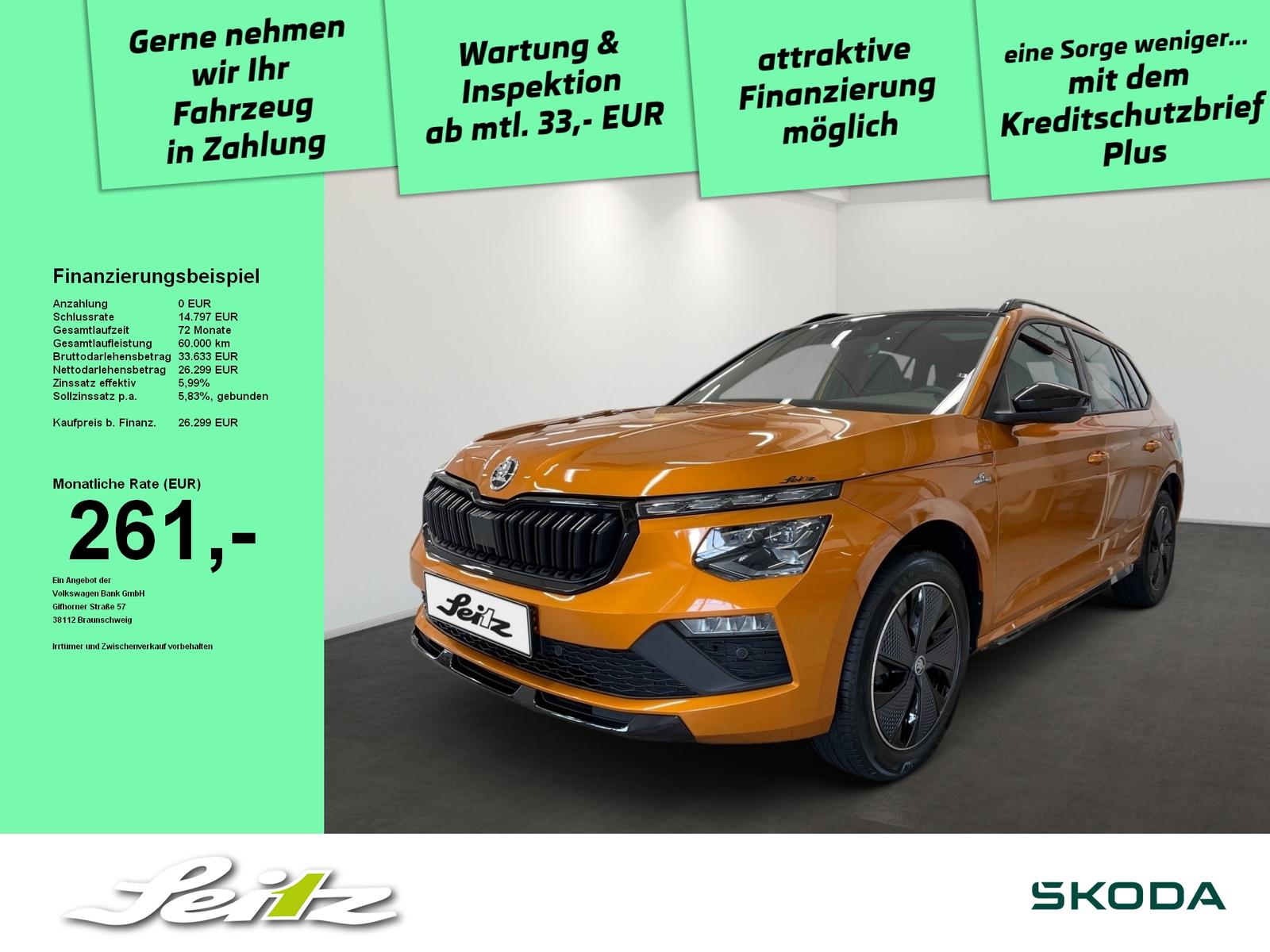 Skoda Kamiq 1.0 TSI Monte Carlo *MATRIX*PANO*KAMERA*