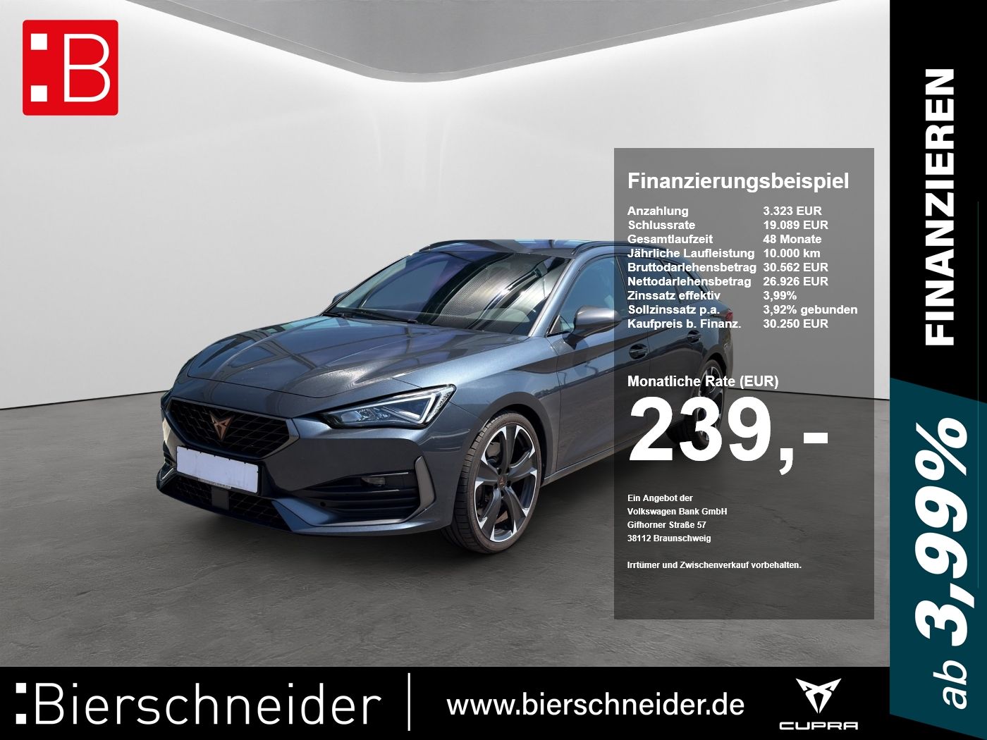 Cupra Leon SP 2.0 TSI DSG 4Drive VZ LED+NAVI+19+SHZ