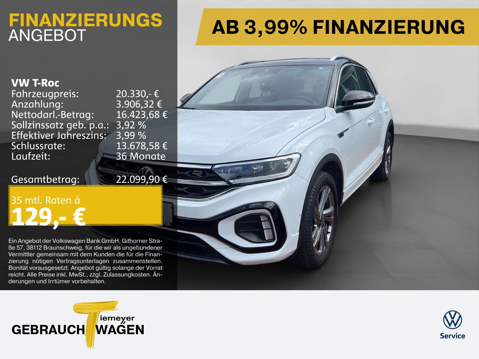 Volkswagen T-Roc 1.0 TSI R-LINE GARANTIE-2028 KAMERA ERGO L