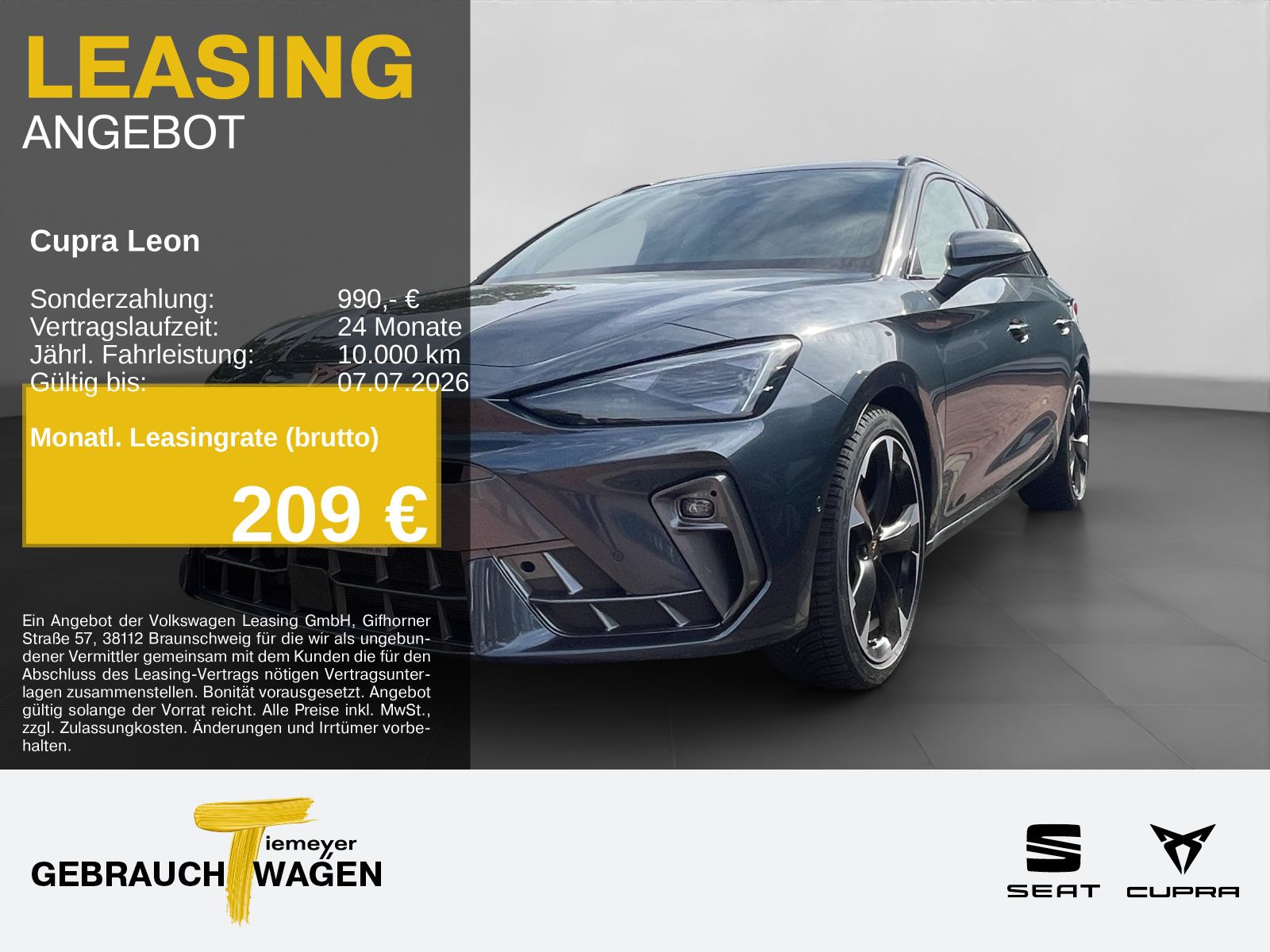 Cupra Leon Sportstourer 2.0 TDI DSG AHK KAMERA SUPERSP