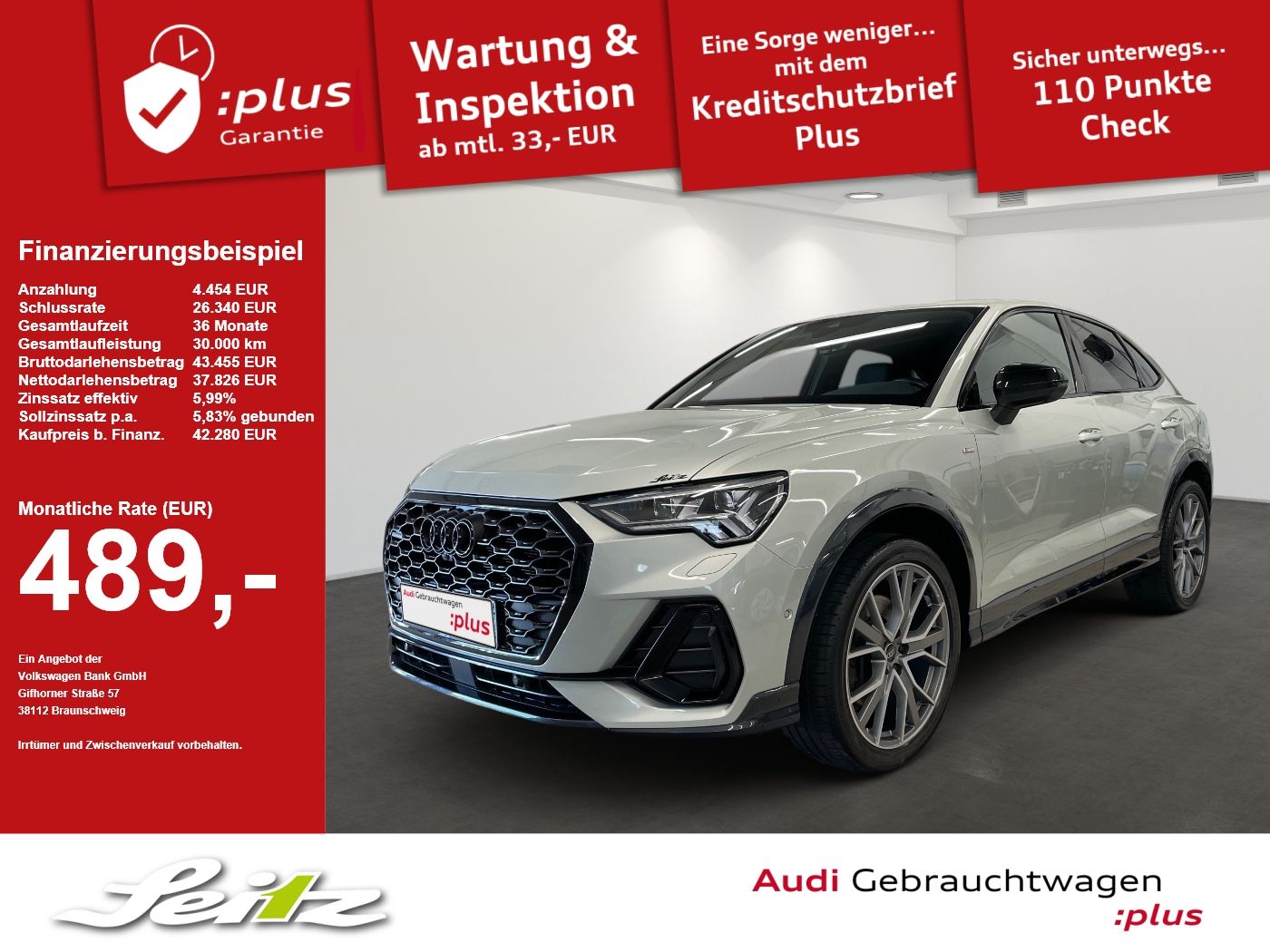 Audi Q3 Sportback 40 TDI quattro S line *AHK*STANDHZG foto 1