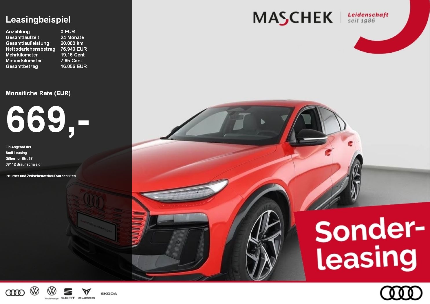 Audi SQ6 e-tron Sportback nur bis 30.06.! AHK Pano HU