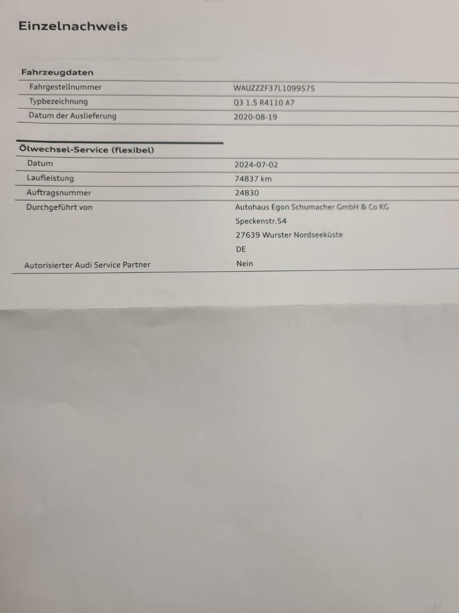 Fahrzeugabbildung Audi Q3 35 TFSI advanced / LED / AHK / KAMERA