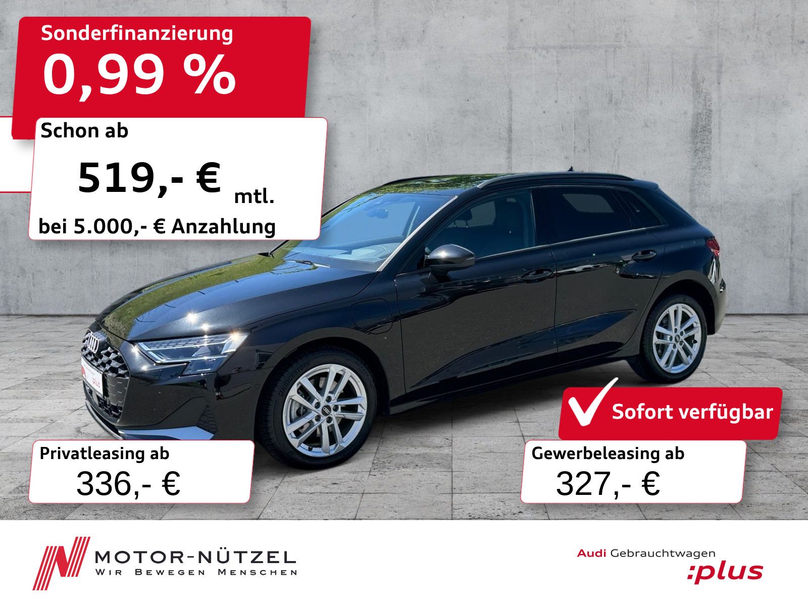 Audi A3 Sportback 40 TFSI e S-TR ADVANCED MATRIX+AHK