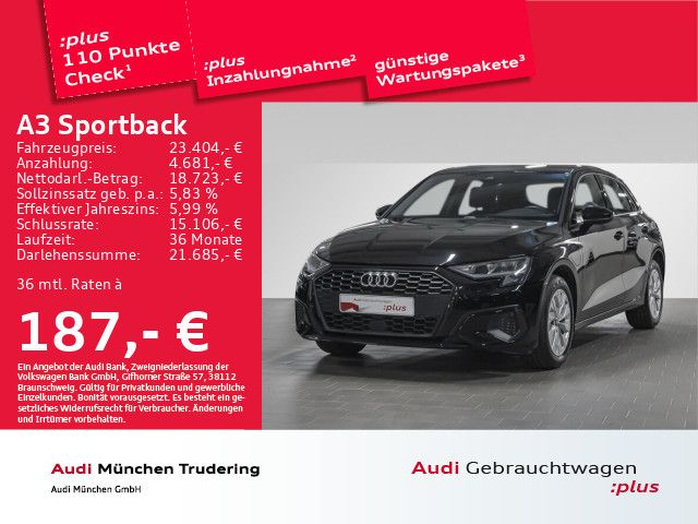 Audi A3 Sportback 40 TFSI e S tronic ACC/Virtual