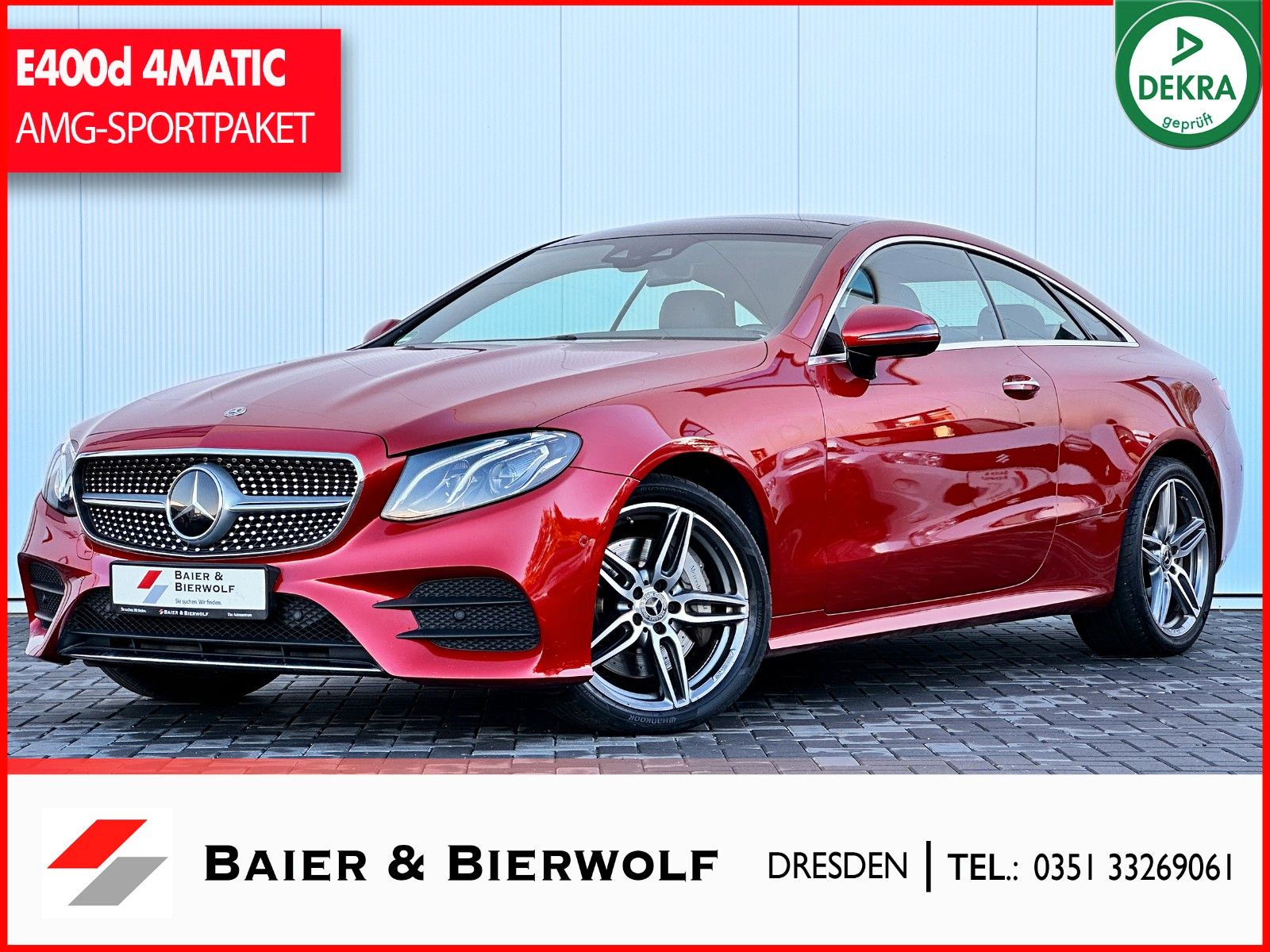 MERCEDES-BENZ E 400 d Coupe 4Matic AMG-LINE*DISTR*PANO*KEYLESS