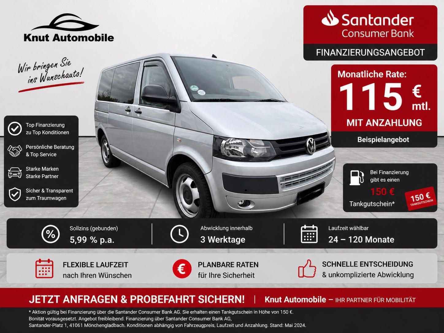 Volkswagen T5 Transporter 2.0*4Motion*Pano*AHK*Autom*StandH