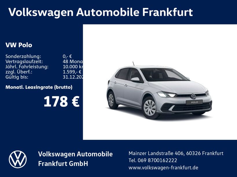 Polo Life 1,0 l 59 kW (80 PS) 5-Gang