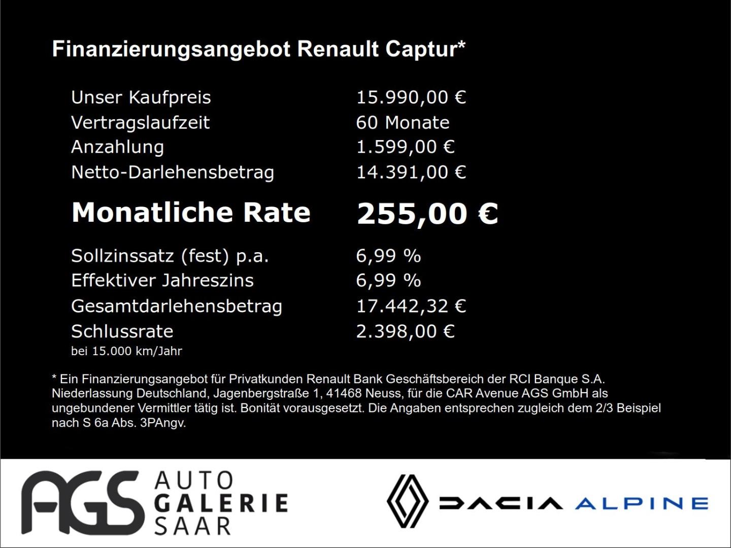 Renault Captur II Intens Navi Digitales Cockpit LED Appl