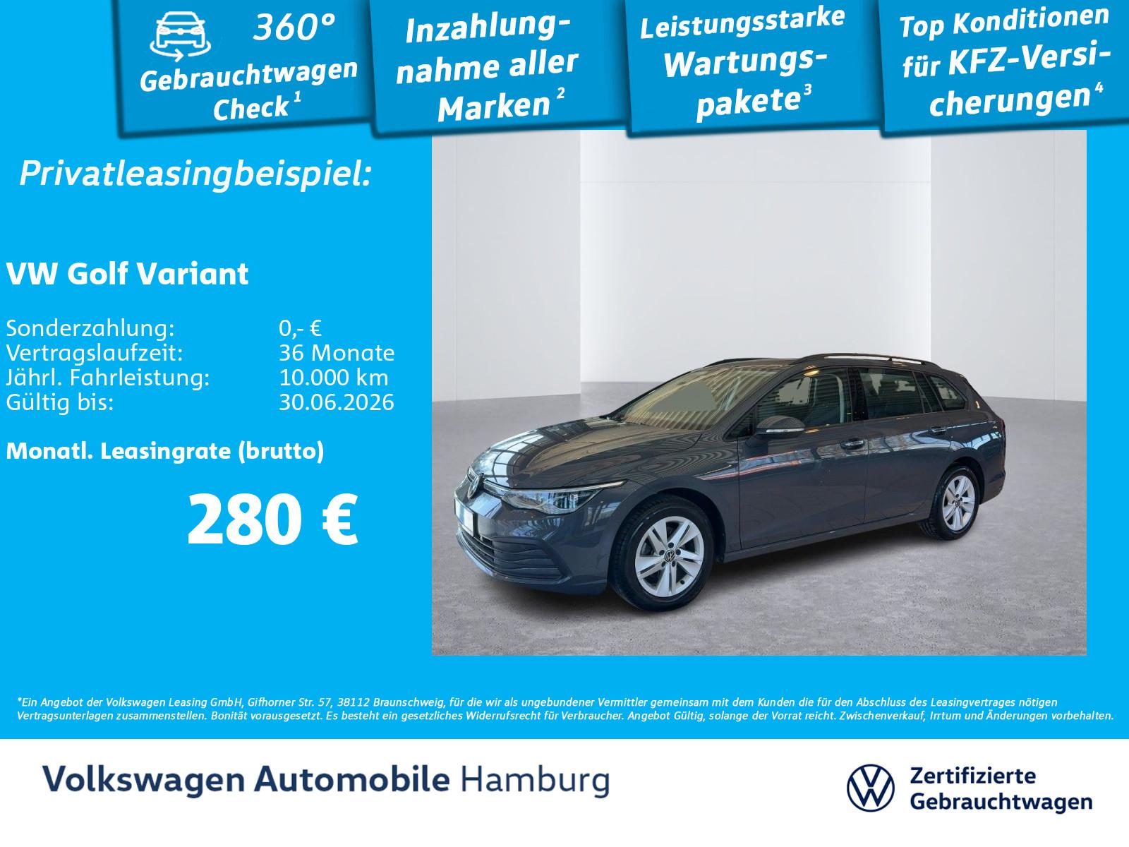 Volkswagen Golf VIII Variant 1.5 eTSI Life DSG Navi  Einpar