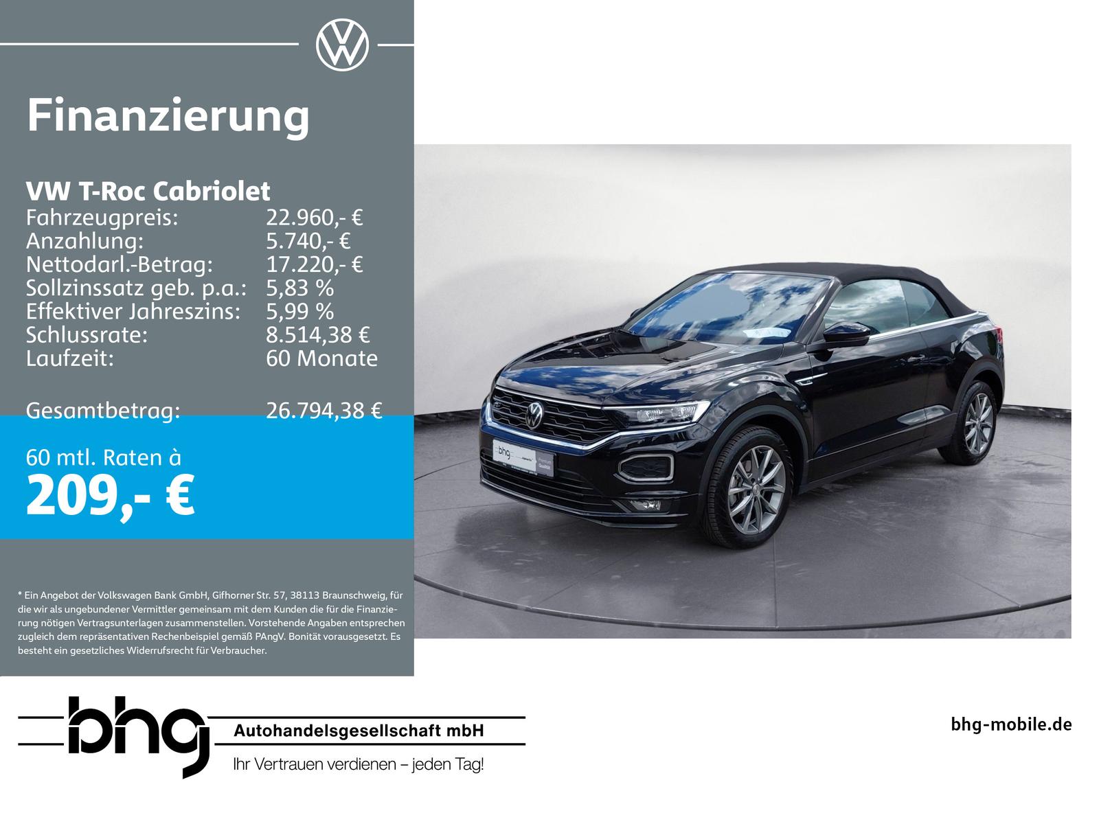 Volkswagen T-Roc Cabriolet R-Line 1.5 l TSI OPF