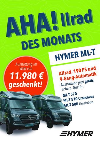HYMER / ERIBA / HYMERCAR ML-T 580 Verfüg./Sparen Sie 11.980,- € 