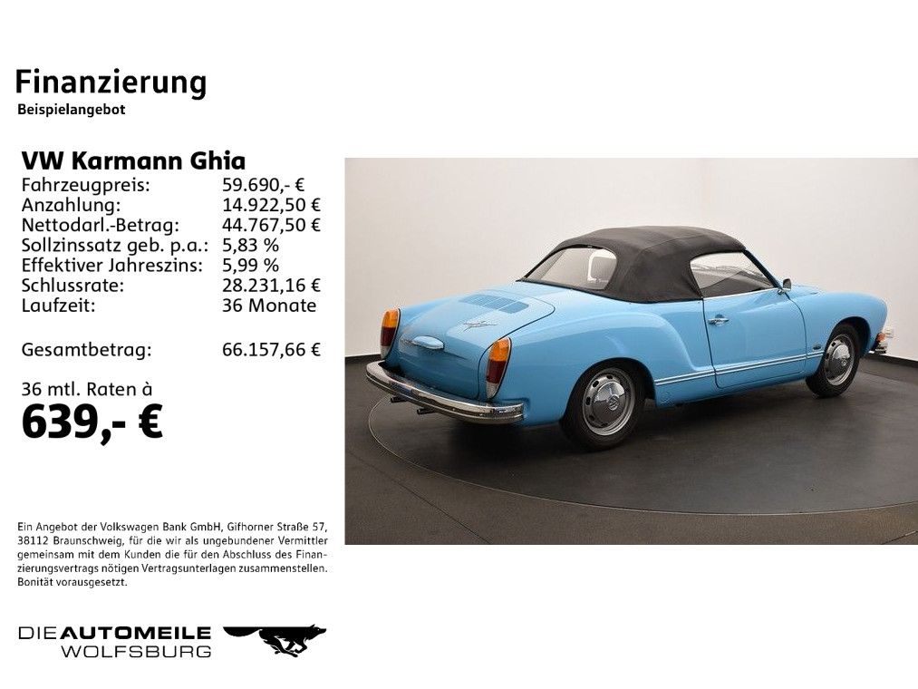 Volkswagen Karmann Ghia Karmann Typ14 foto 2