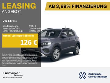 Volkswagen T-Cross 1.0 TSI LIFE NAVI SITZHZG PDC LED