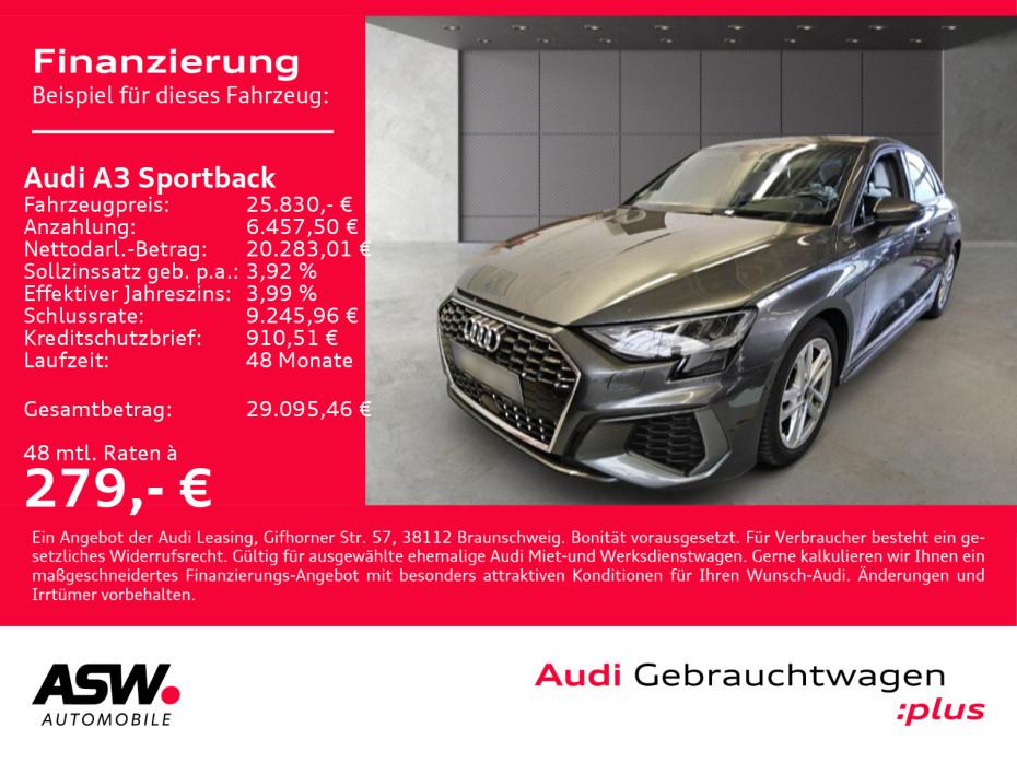 Audi A3 Sportback S line 30TDI Stronic NAVI LED B&O