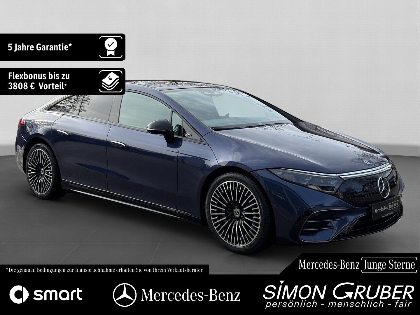 Fahrzeugabbildung Mercedes-Benz EQS 350 AMG Pano HUD DigiLight HaL Burmes 21Zoll