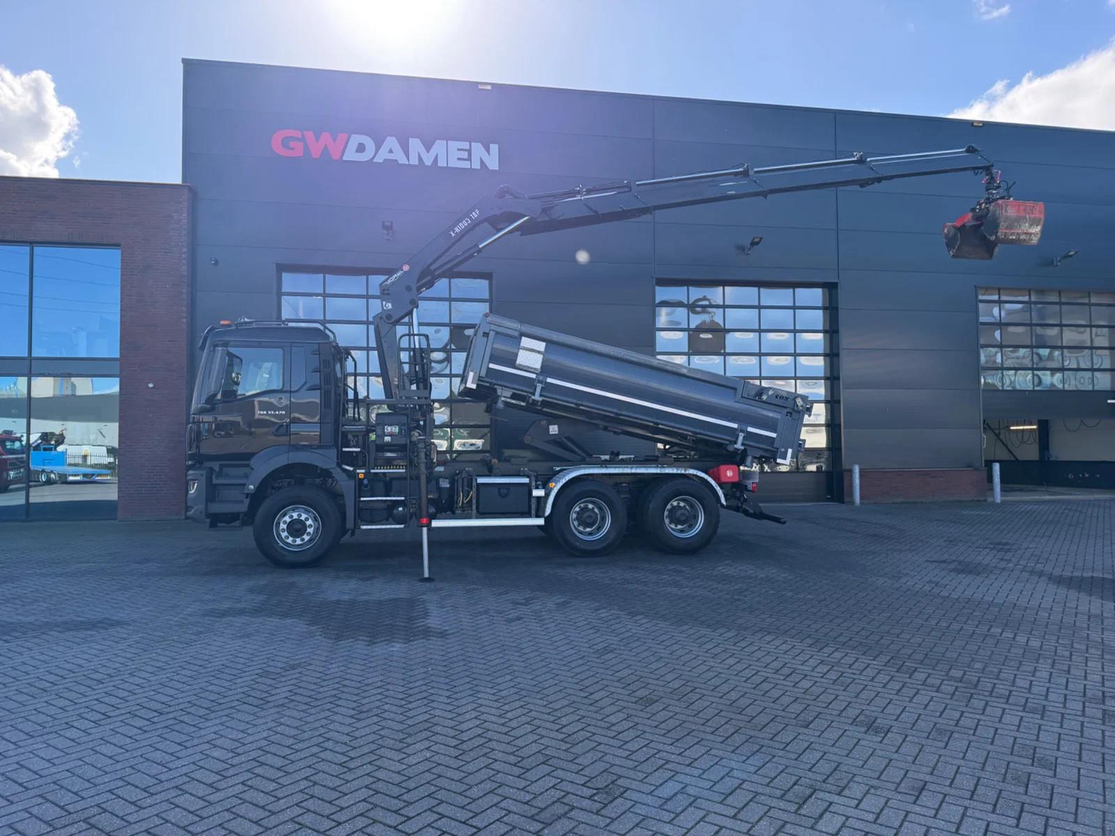 MAN TGS 33.470 6x4 3 zijdige Kipper/ Hiab 188 B-3 Eu