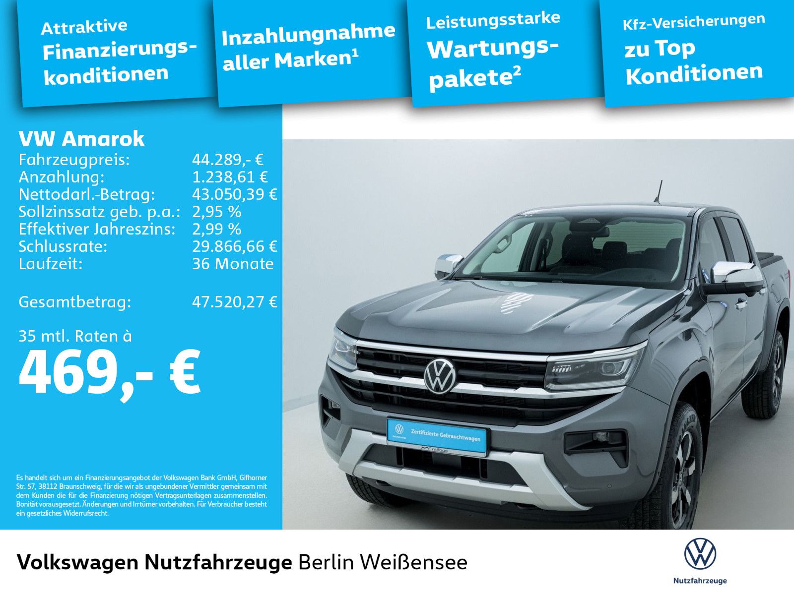 Volkswagen Amarok 2.0 TDI Style 4M 2,99% FIN STHZG AHK AR foto 2