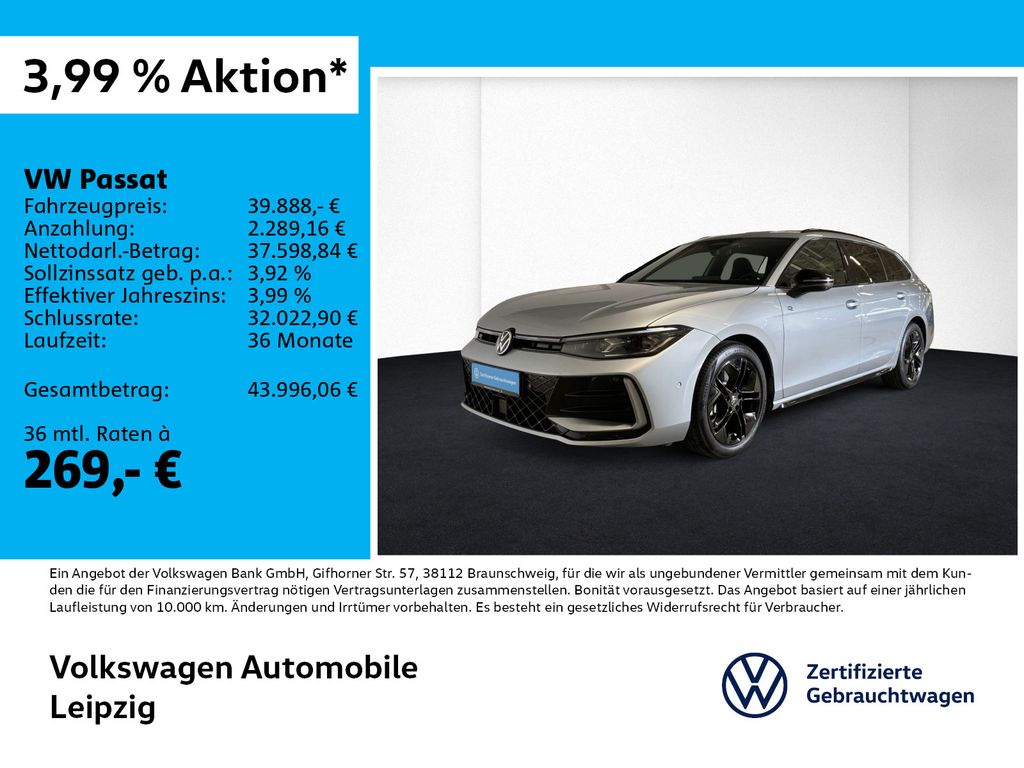 Volkswagen Passat 2.0 TDI R-Line 4M *Black Style*DCC*HuD*IQ