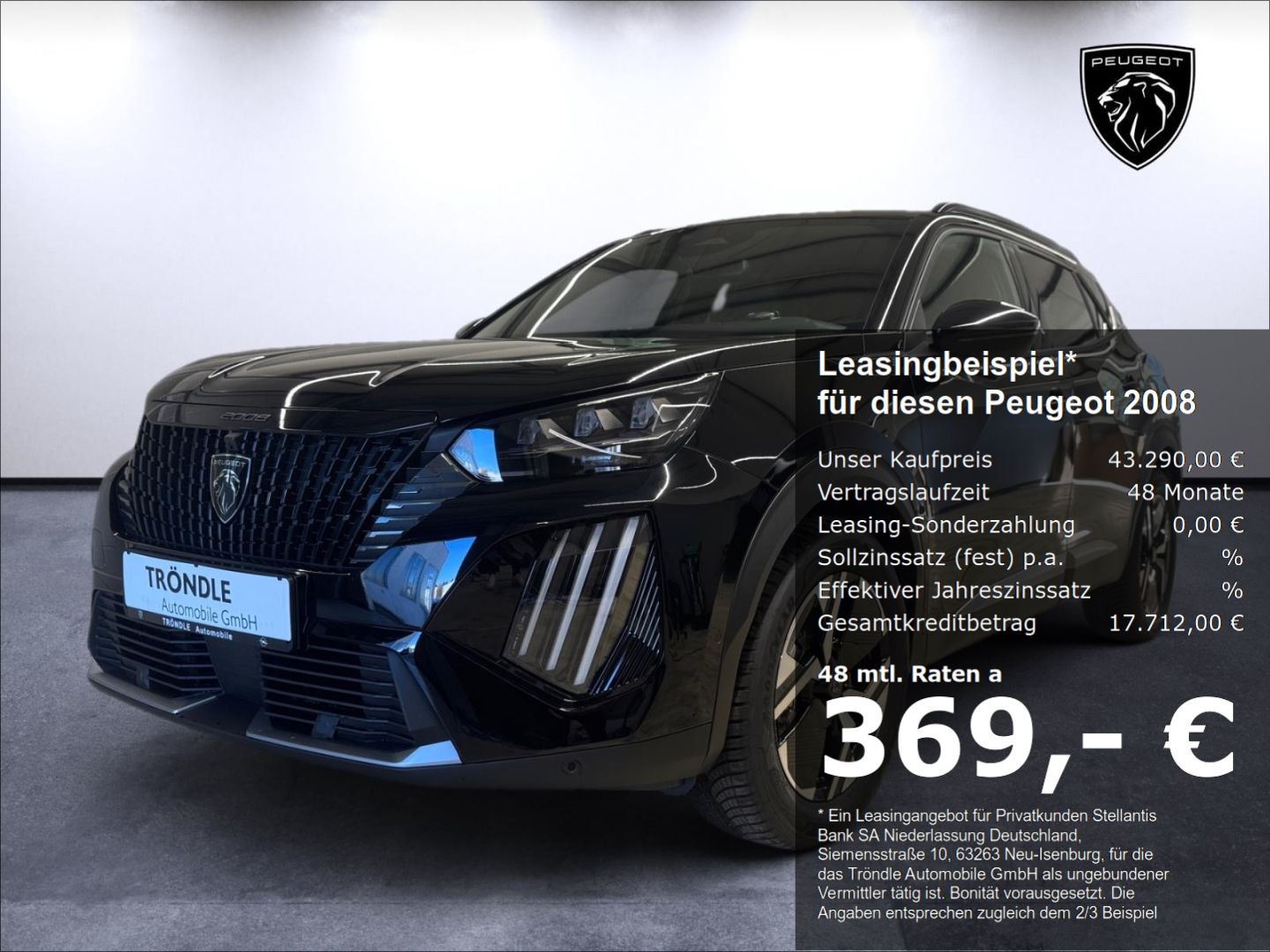 Peugeot 2008 e- GT Elektromotor 156 Navi 360 Kamera Mass