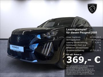 Peugeot Leasingangebot: Peugeot 2008 e- GT Elektromotor 156 Navi 360 Kamera Mass