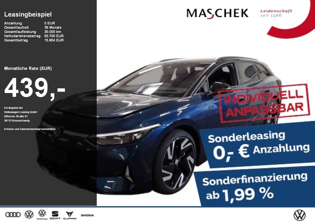 ID.7 Tourer GTX Sonderleasing! AHK Wärmepumpe IQ