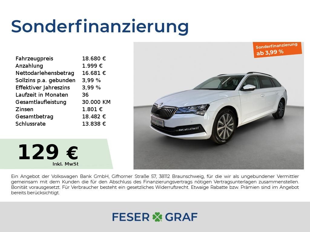 Skoda Superb Combi TDI DSG Ambition ACC LED Nav Kamera