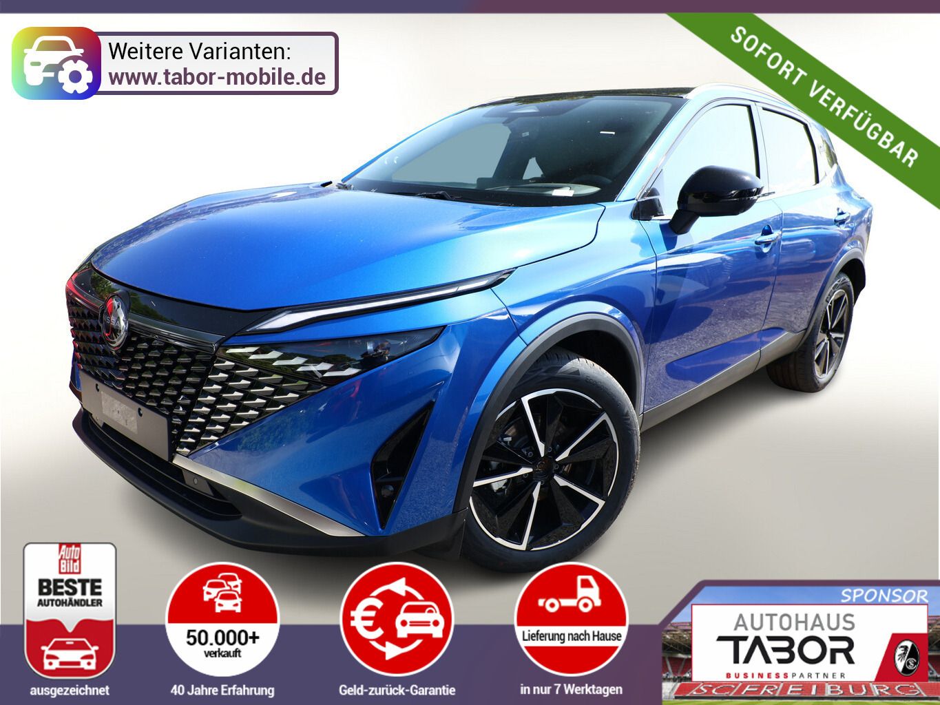 Nissan Qashqai Tekna Pano HUD el.Heckk LED+ ACC SHZ Nav