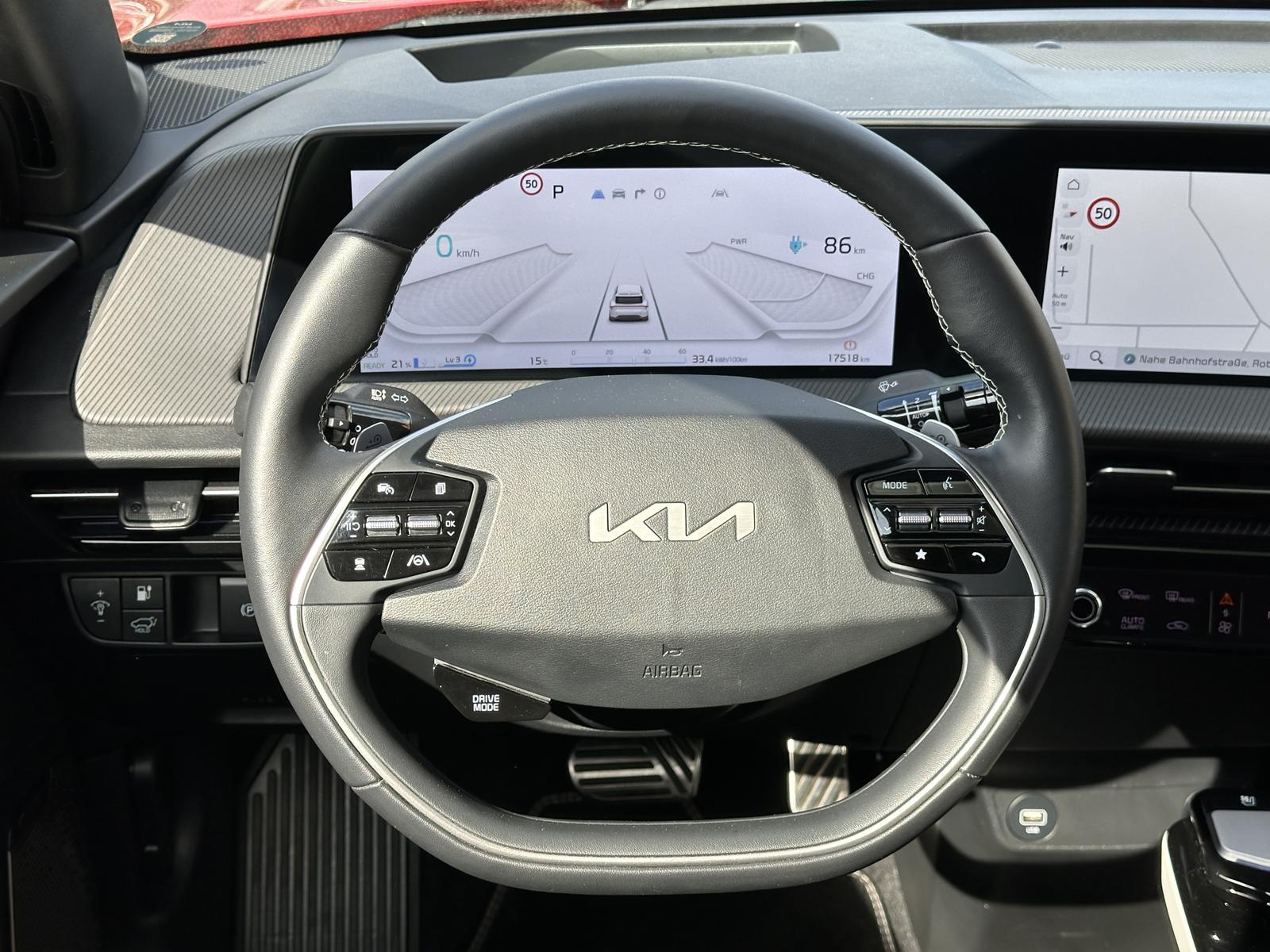 Kia EV6 GT-Line 77,4 kWh 228 ch • 17 300 km • Batterie 98,7 % • Head-up • Toit pano • Meridian