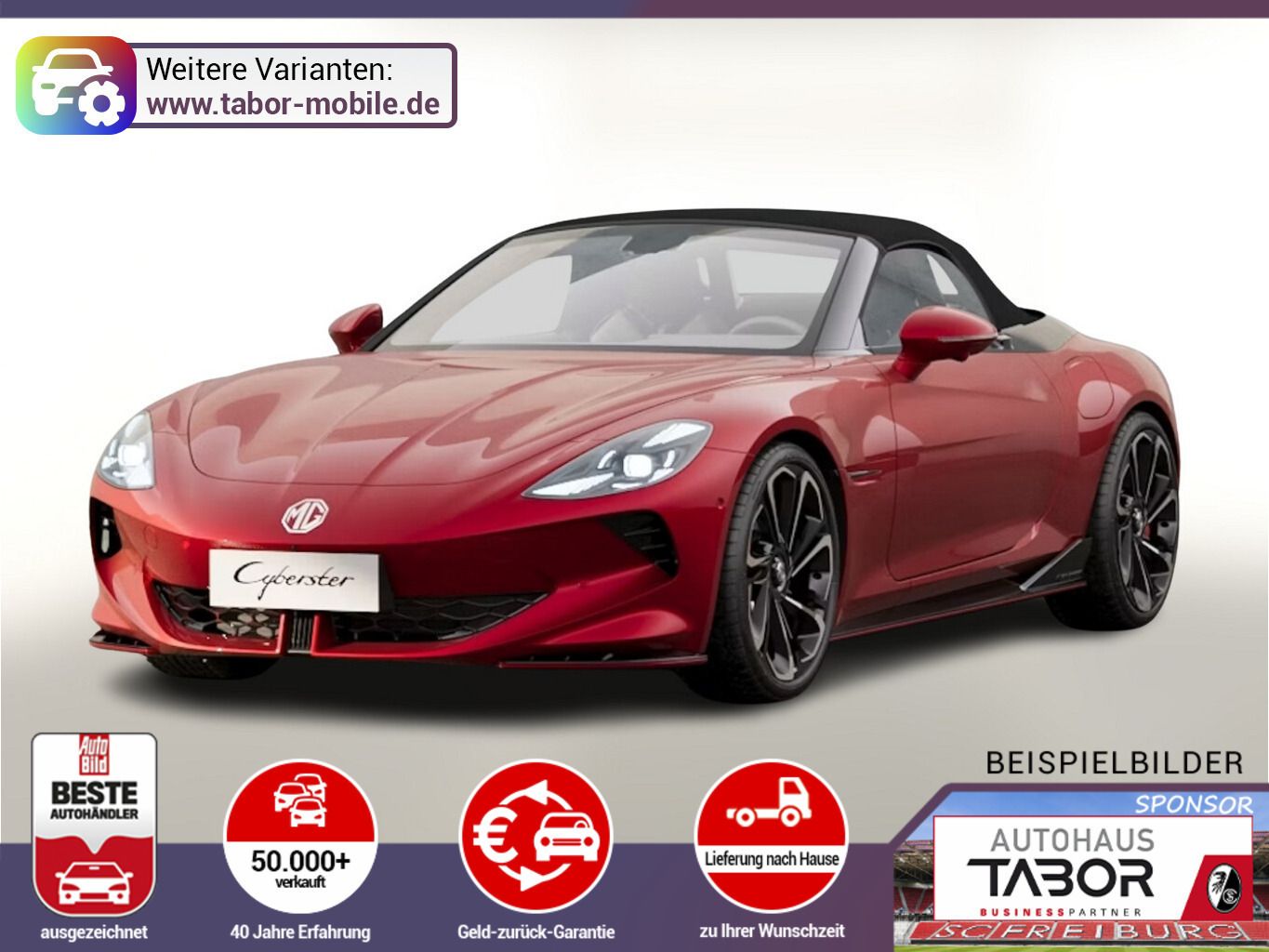 MG Cyberster XPower 77kWh AWD ACC Bose UVP-17%*