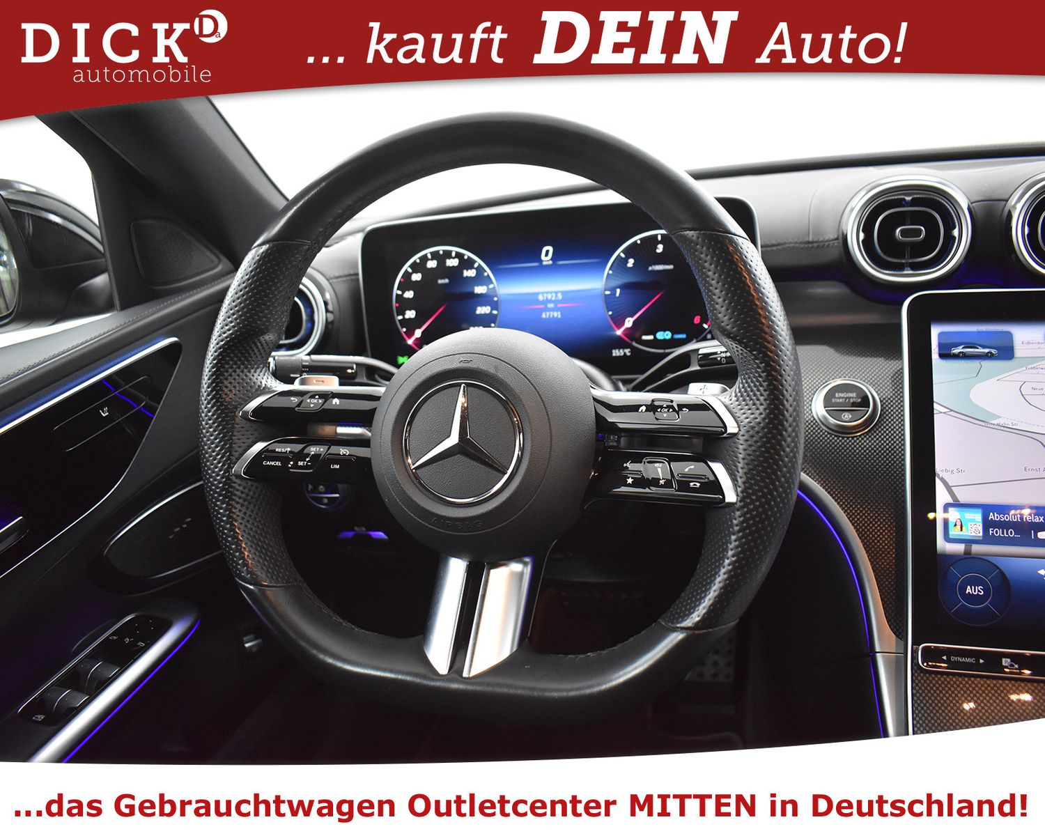 MERCEDES-BENZ C200d 2X AMG Line CARBON+VIRTU+KAM+ALCANTAR+LED+ - Image 15