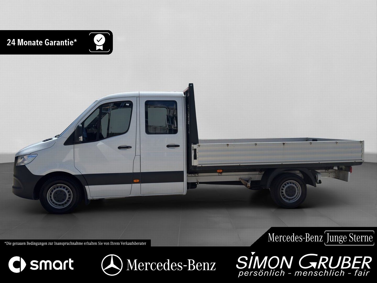 Fahrzeugabbildung Mercedes-Benz Sprinter 315 Pritsche Lang 7-Sitzer Klima DAB
