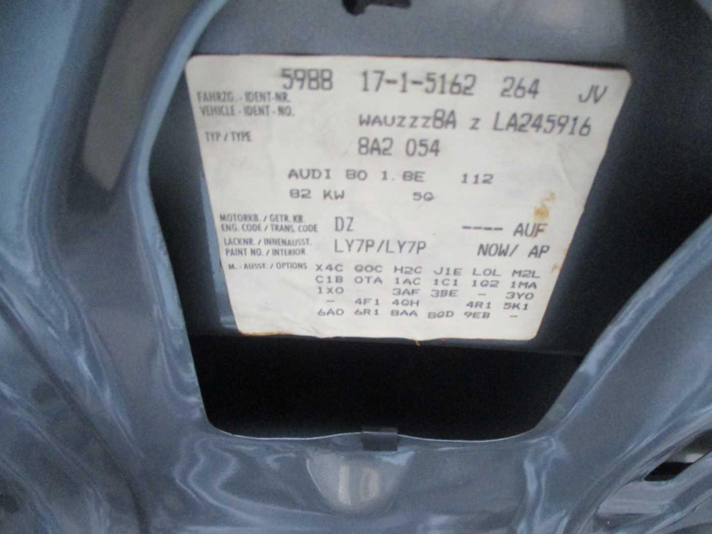 Audi 80 1,8E, Rarität, 112 PS Einspritzer