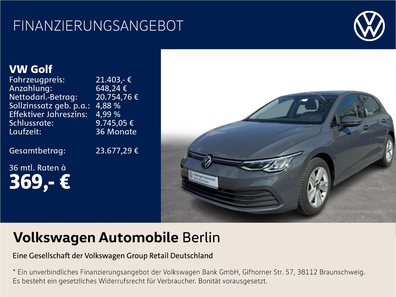 Volkswagen Golf 1.5 TSI DSG Life Navi LED PDC SHZ