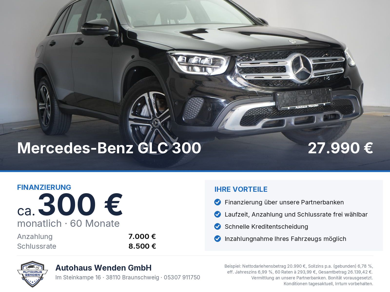 Mercedes-Benz GLC 300 e 4Matic 9G-Tronic Temp/Kamera/AHK/Carpl