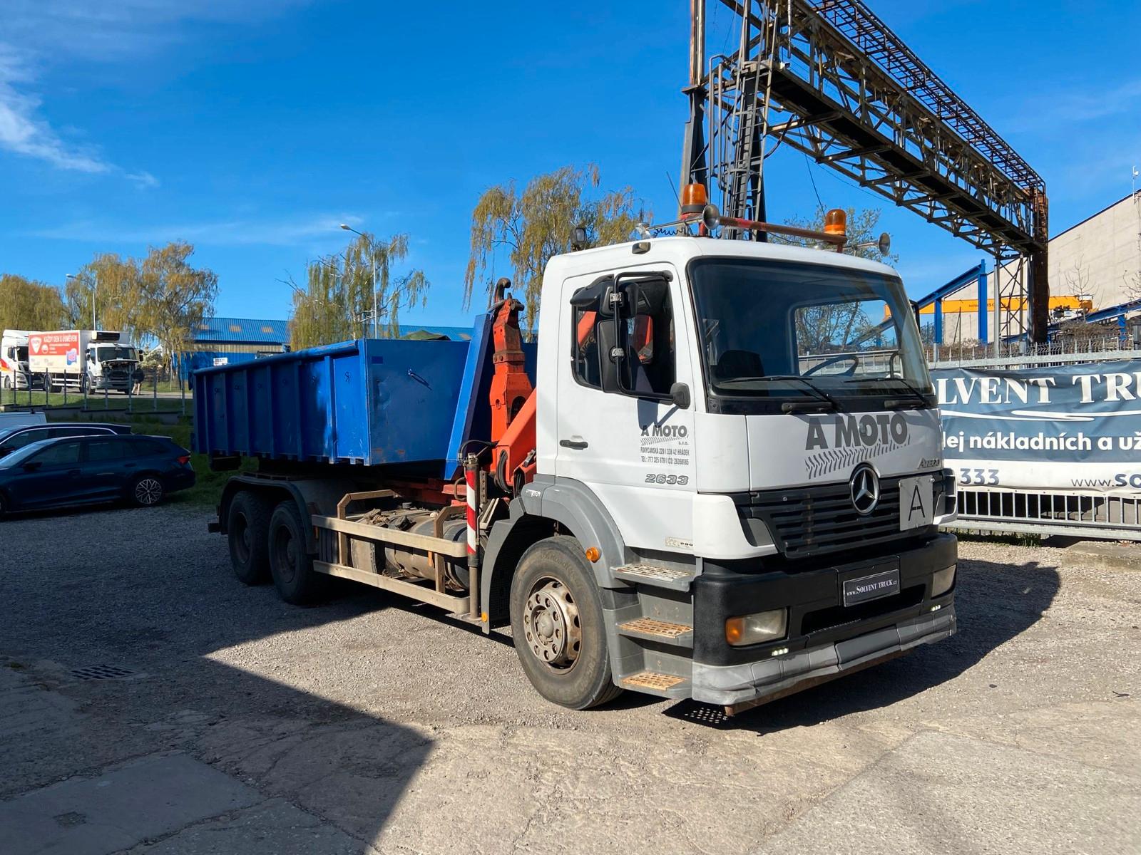 Mercedes-Benz Atego 2633 6x4, Euro 3, Abrollkipper + Palfinger