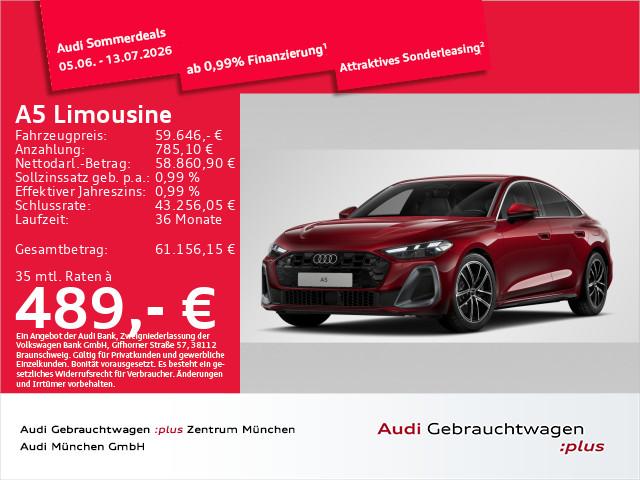 Audi A5 Limousine e-hybrid qu. S tronic S line Matrix