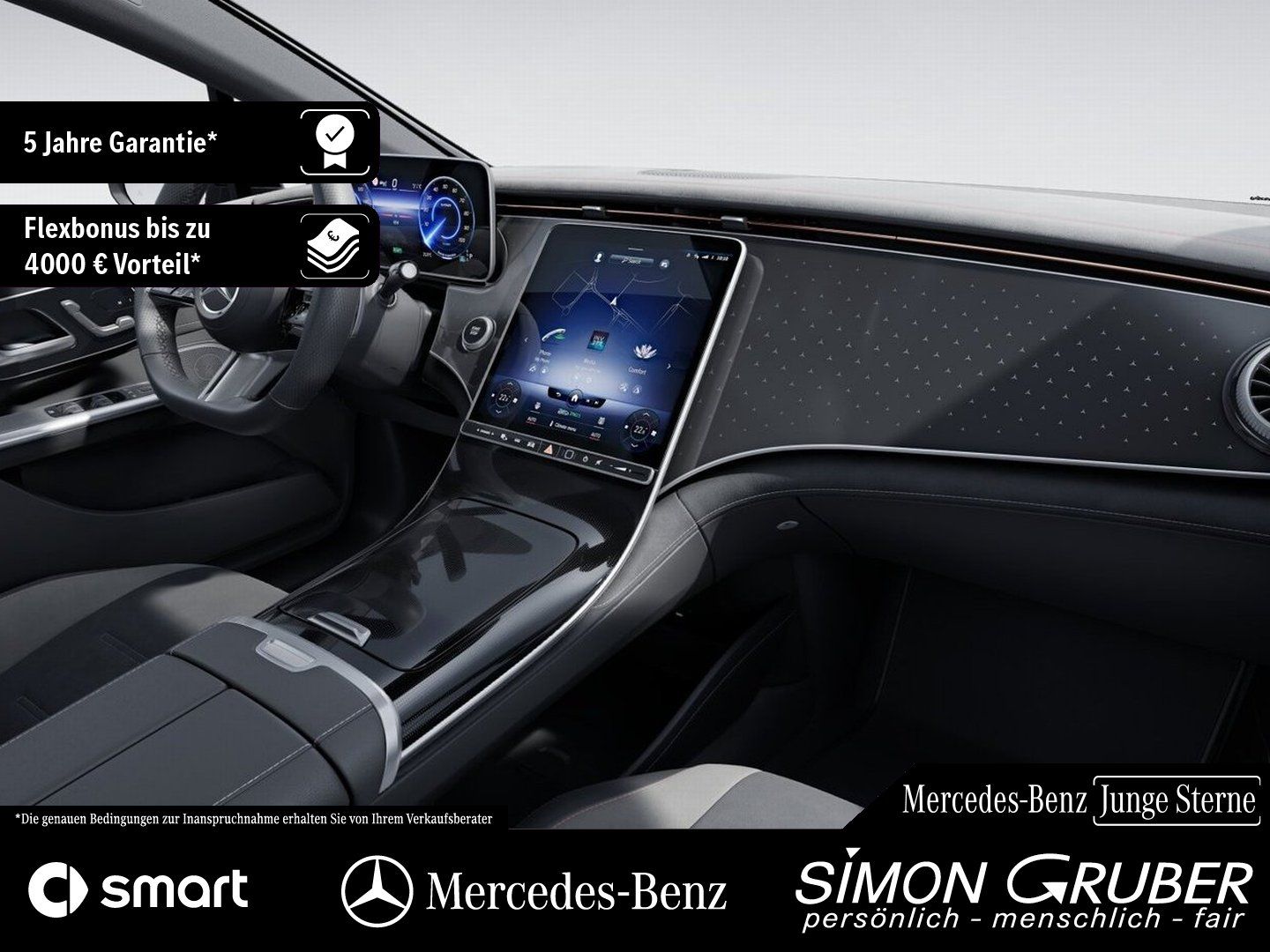 Fahrzeugabbildung Mercedes-Benz EQE 350 4M AMG Night Pano Airmatic HAL 0,25%