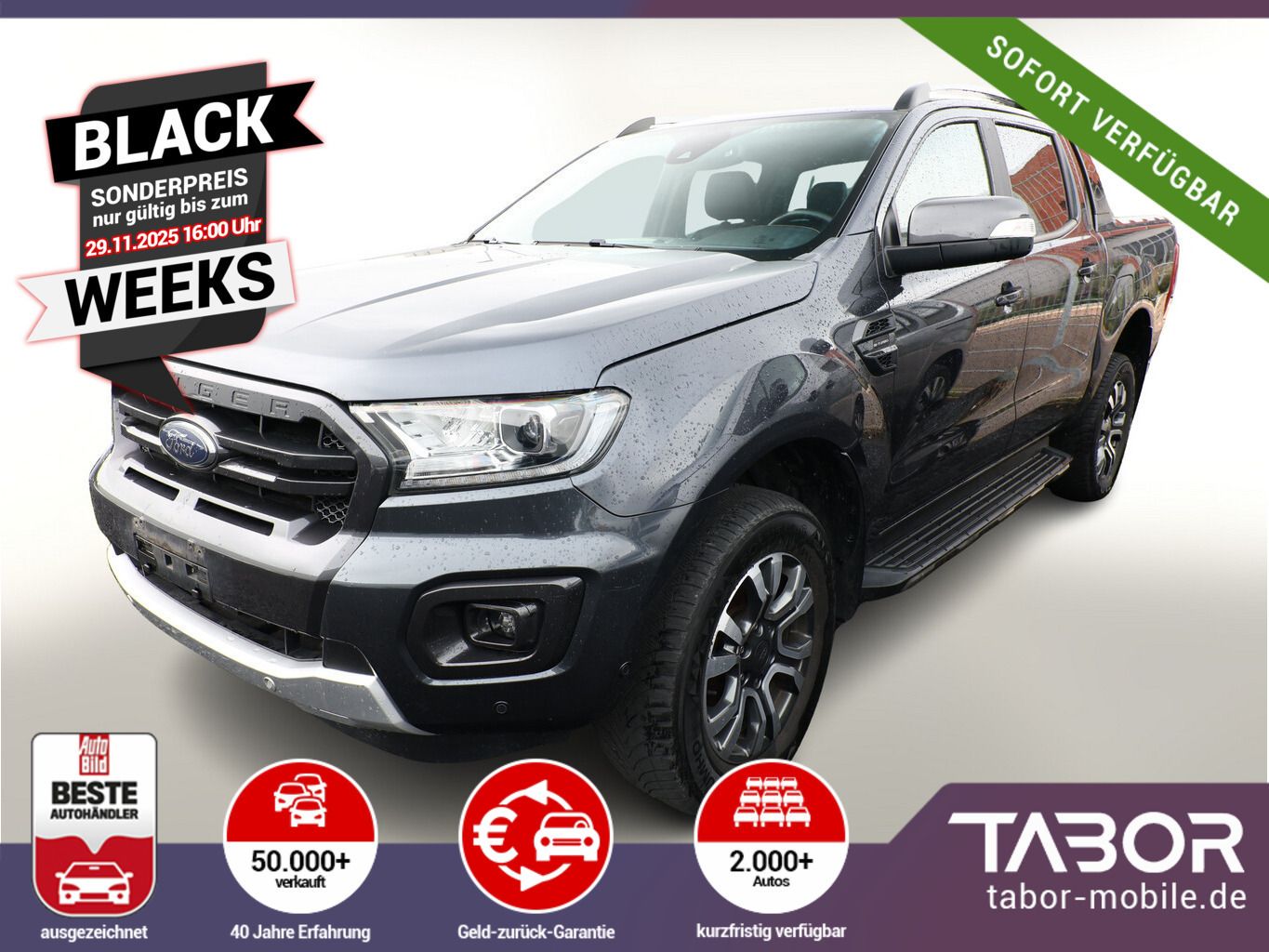 Ford Ranger 213 4x4 Wildtrak DK Rollo ParkA AHK ACC
