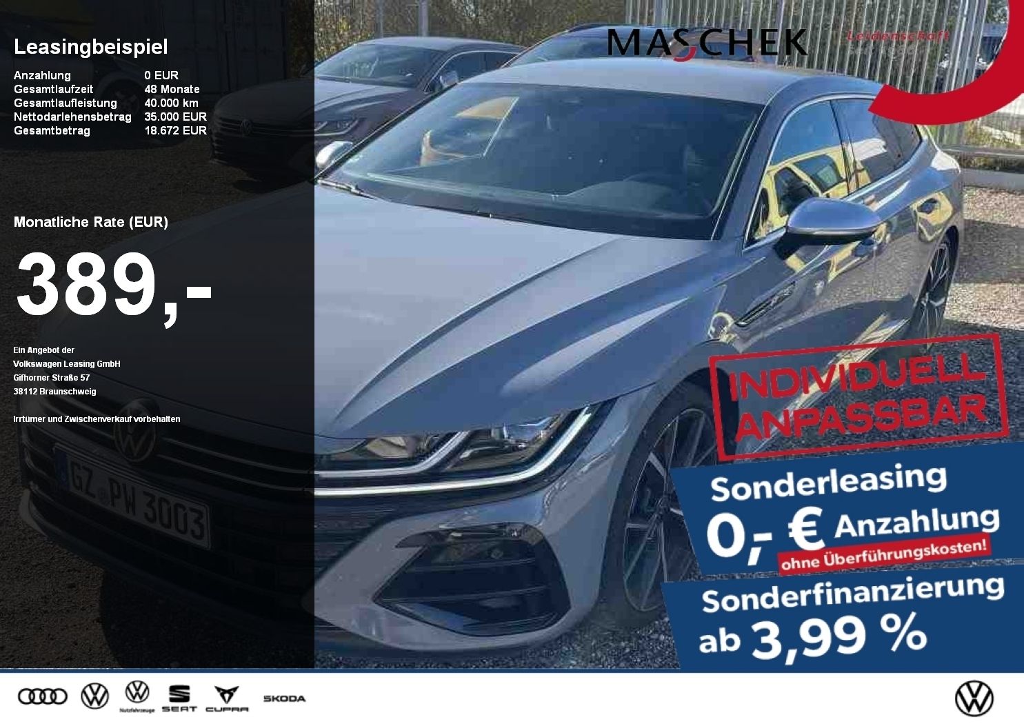 Volkswagen Arteon Shooting Brake R *Sonderleasing* H&K 360°