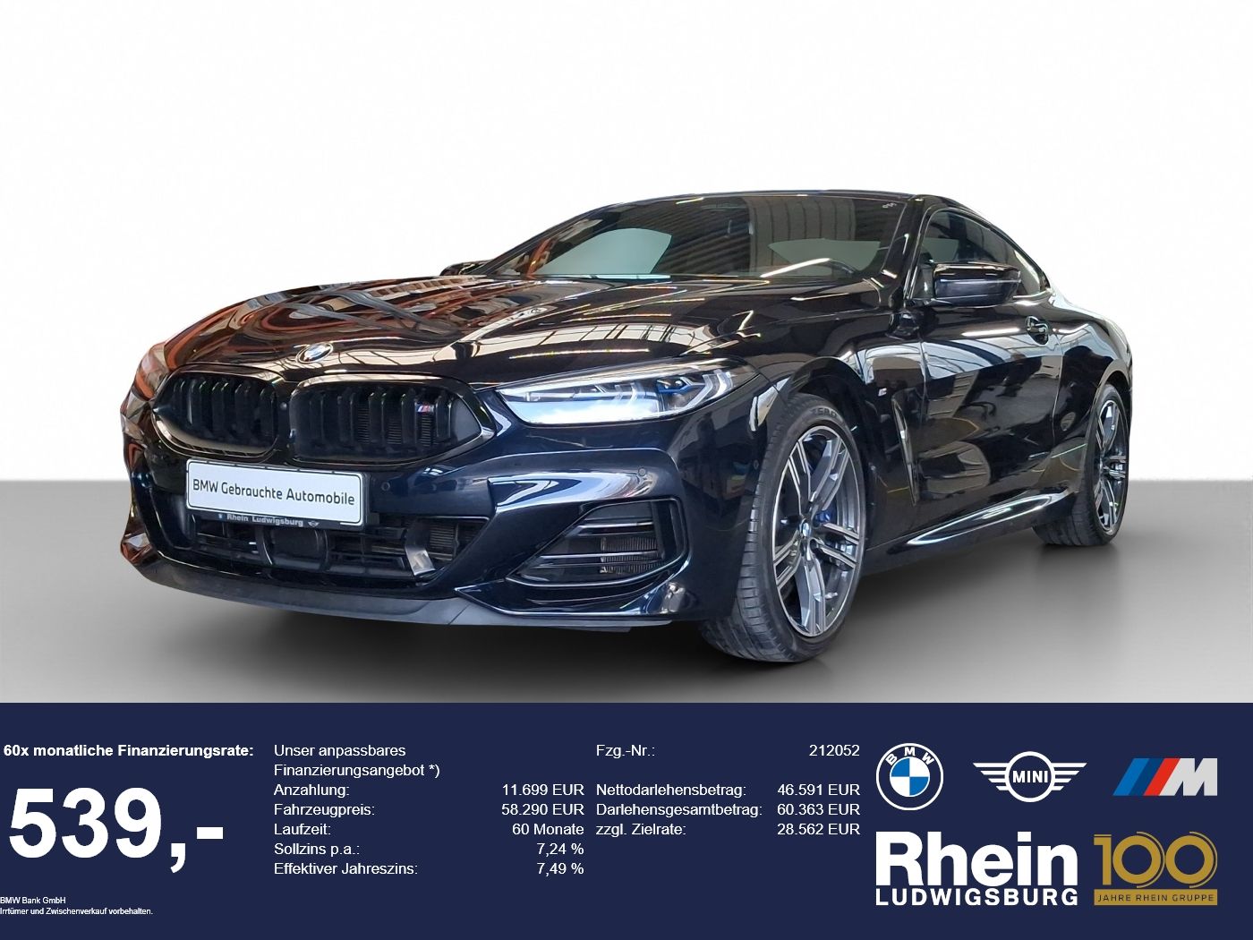 BMW M850i xDrive Coupé Navi.Laser.SoftClose.360°.ACC