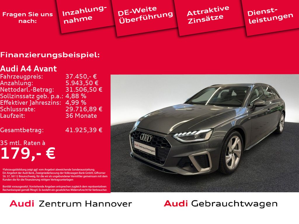 A4 Avant S line 40 TFSI Kamera LED Teilleder vir