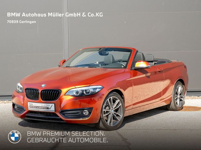 BMW 218iA Cabrio Sport Line Navi DAB PDC Sitzheiz.