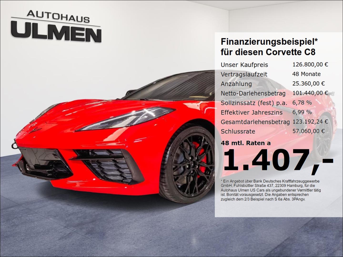 Corvette C8 Stingray Cabriolet 3LT 2026 Vollausstattung