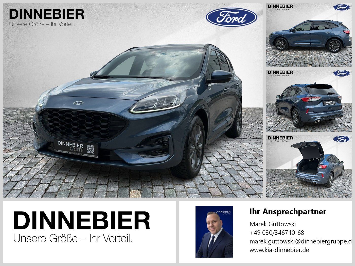 Ford KUGA ST-Line X LED+AHK+Glasdach+Kamera+SHZ