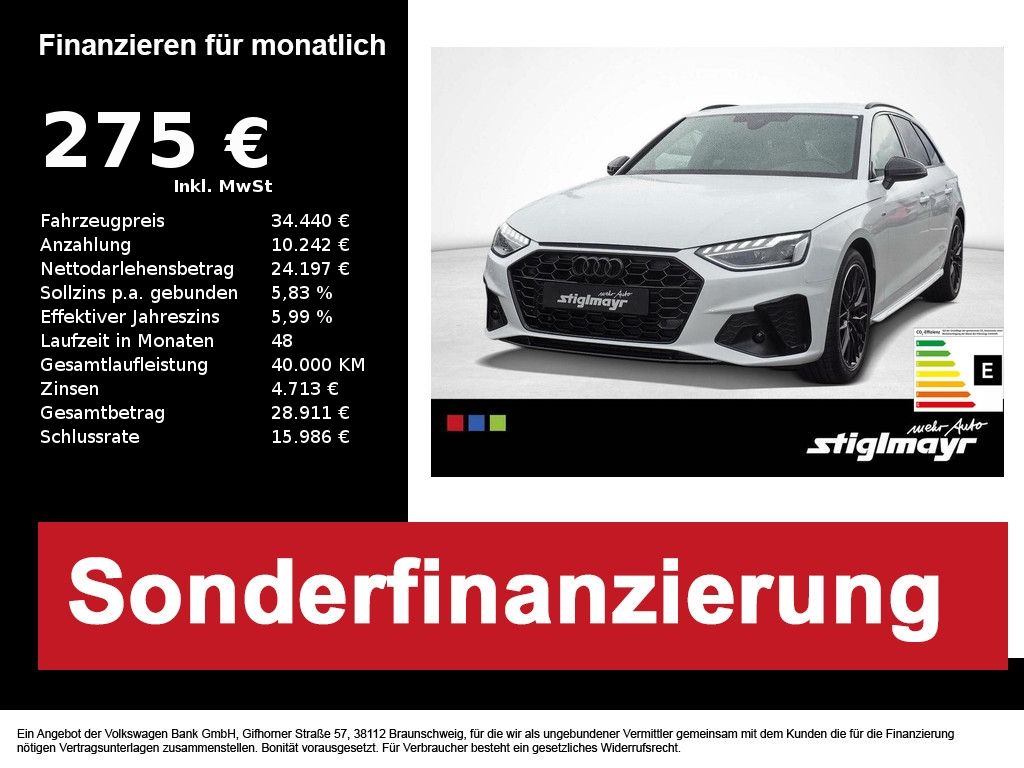 A4 Avant S line 35 TDI S tronic Navi Alu-18` AHK