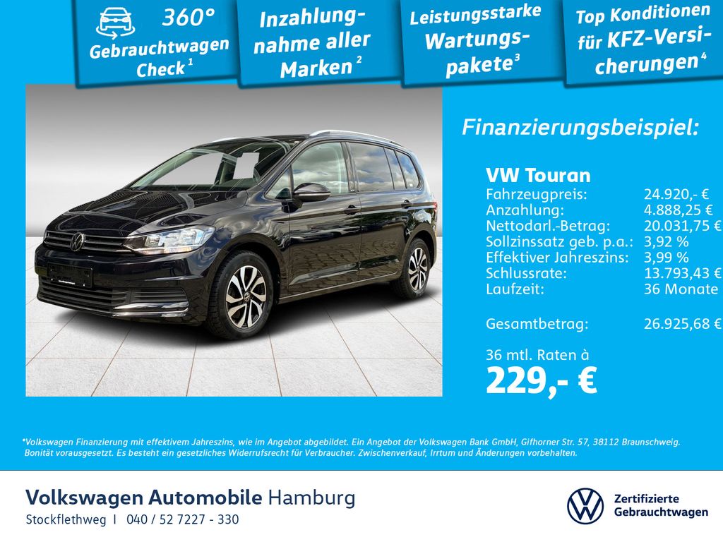 Volkswagen Touran 1.5 TSI Active Navi ACC CarPlay Sitzhzg