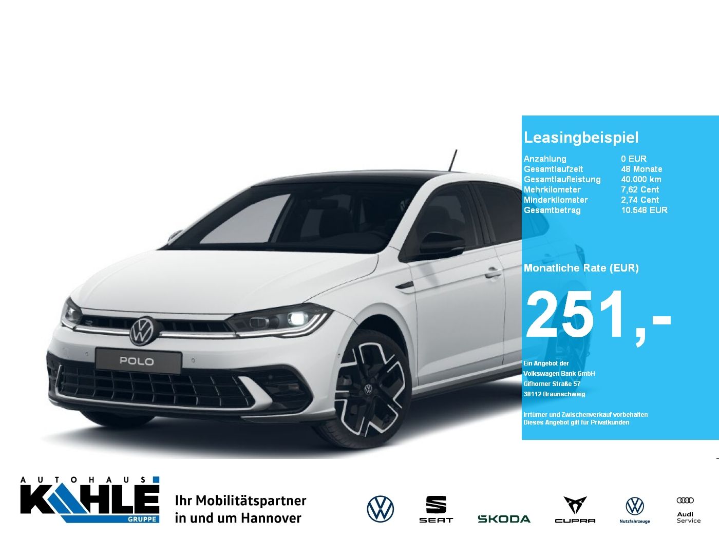 Volkswagen Polo R-Line 1.0 l TSI OPF DSG CarPlay Matrix