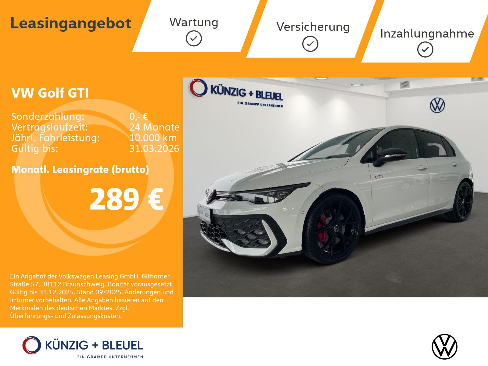 Volkswagen Golf GTI 2,0 l TSI 265 PS DSG +BlackStyle+AHK+Na